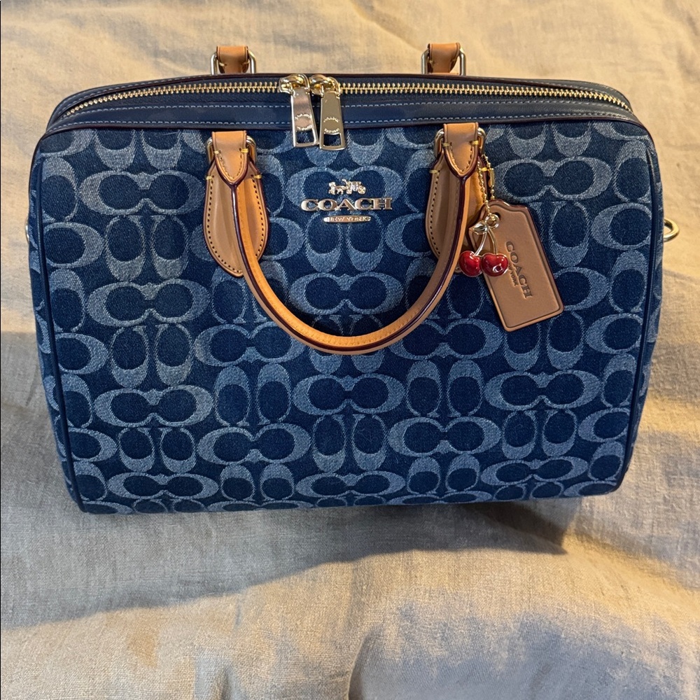 Rowan Large Satchel Bag In Signature Canvas - image 4